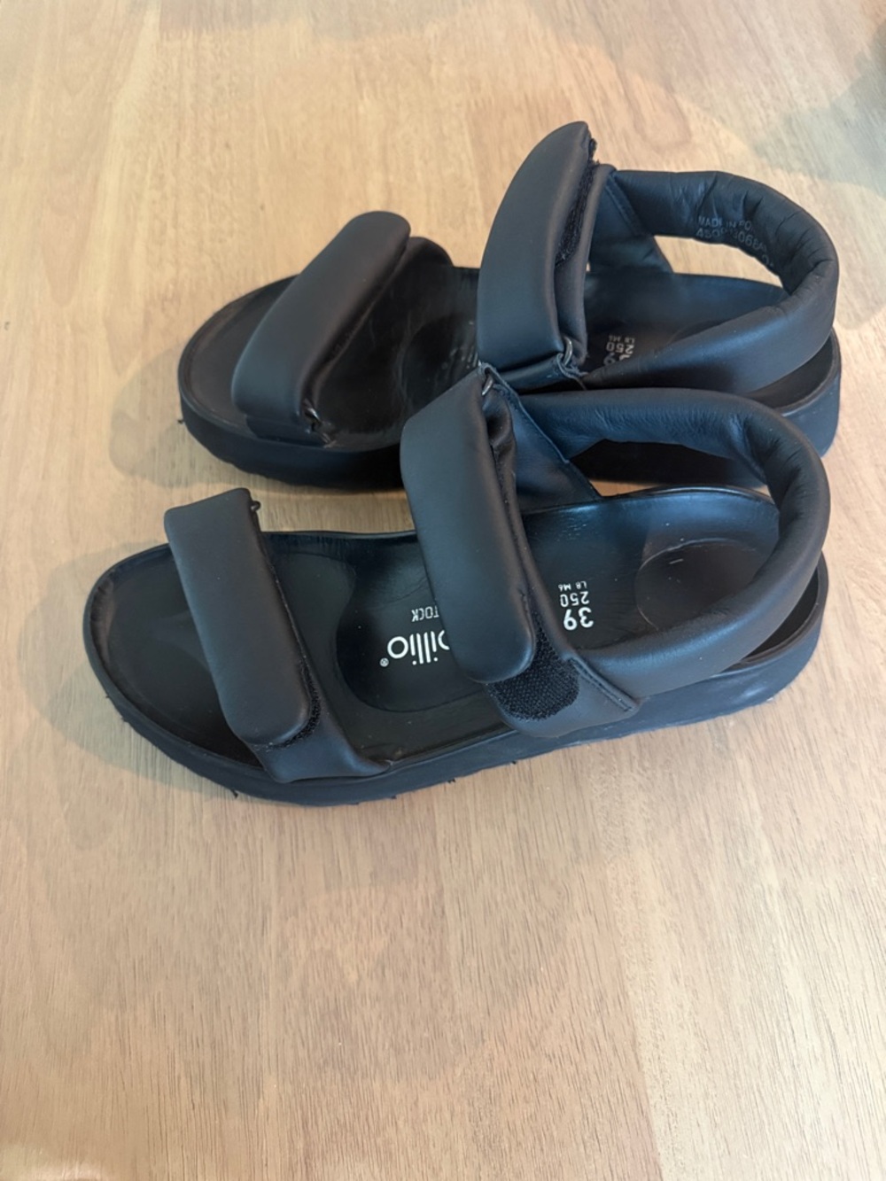 Birkenstock Black Papillio Padded Two-Strap Sandals - Picture 5 of 7